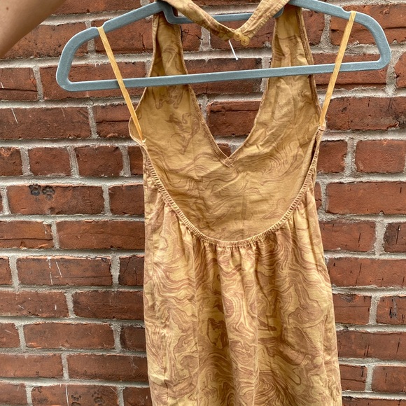 Motel Rocks Marble Brown Halter Minidres - Picture 4 of 4